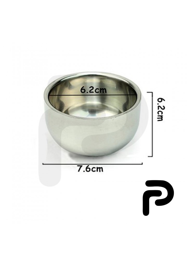 Hot Sale Men_s Durable Shave Soap Cup Shinning Stainless Steel Shaving Mug Bowl